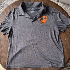 Men's Gray Polo Shirt - Baltimore Orioles